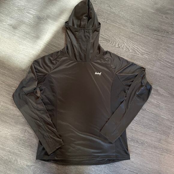 Baleaf Rash Guard UPF 50 Womens XL Black Sun Hoodie - Picture 1 of 7